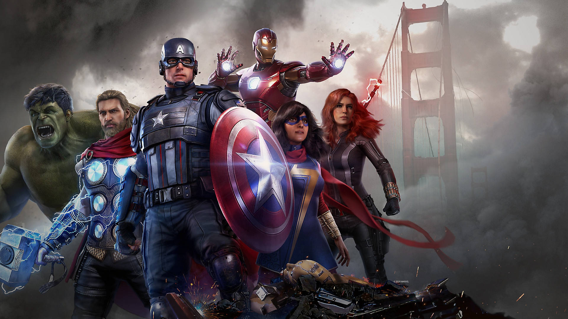 Marvel Xbox Avengers Golden Gate Bridge Wallpaper