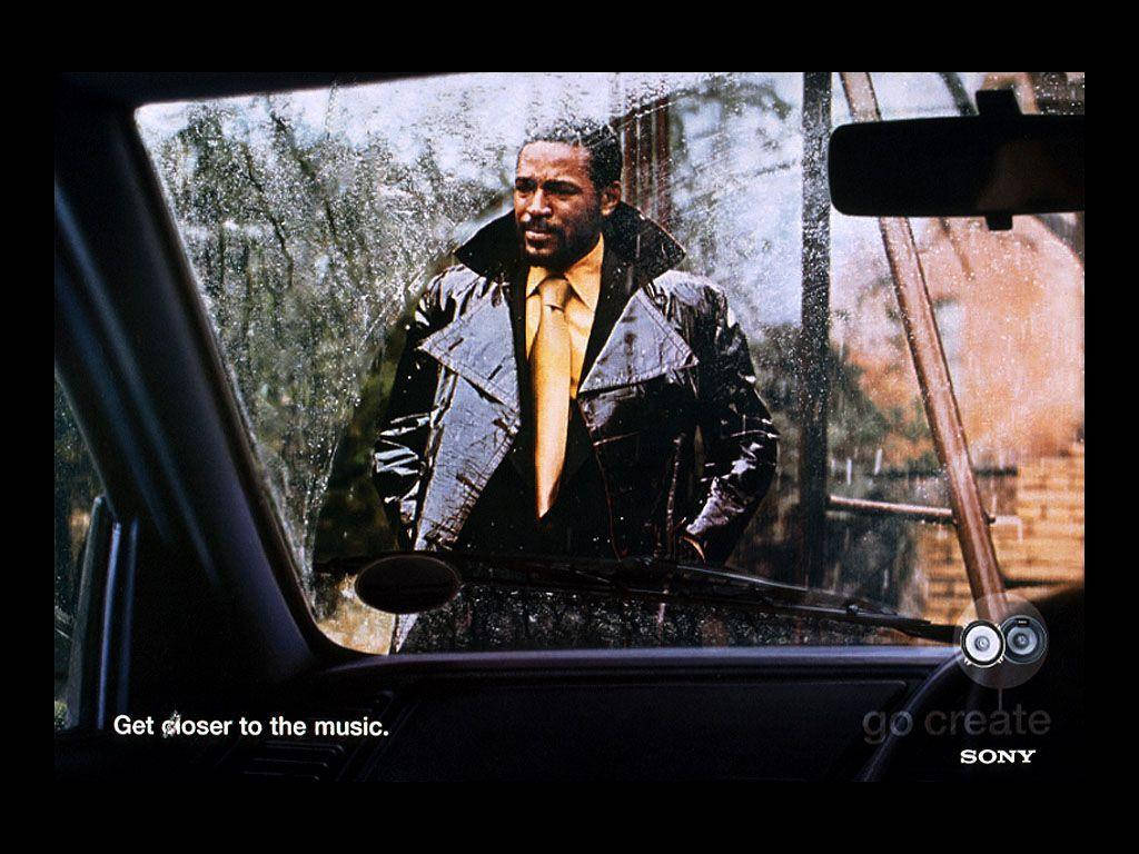 Marvin Gaye Outside Car Window Wallpaper