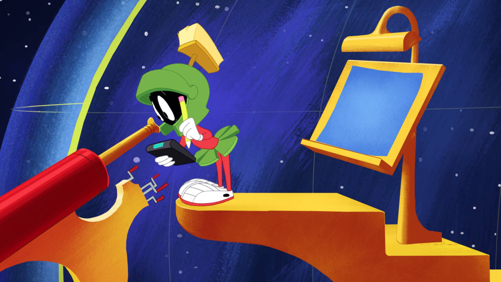 Marvin The Martian Telescope Wallpaper