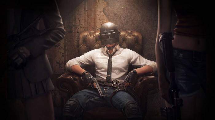 Mascot On Chair Pubg Banner Wallpaper