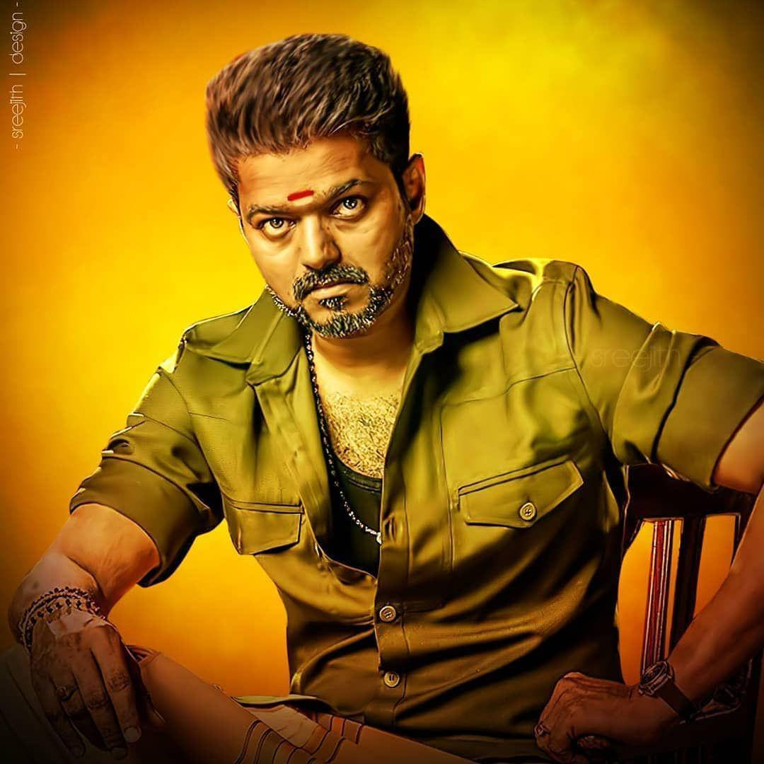 Master Vijay 4k Fierce Actor Gaze Wallpaper