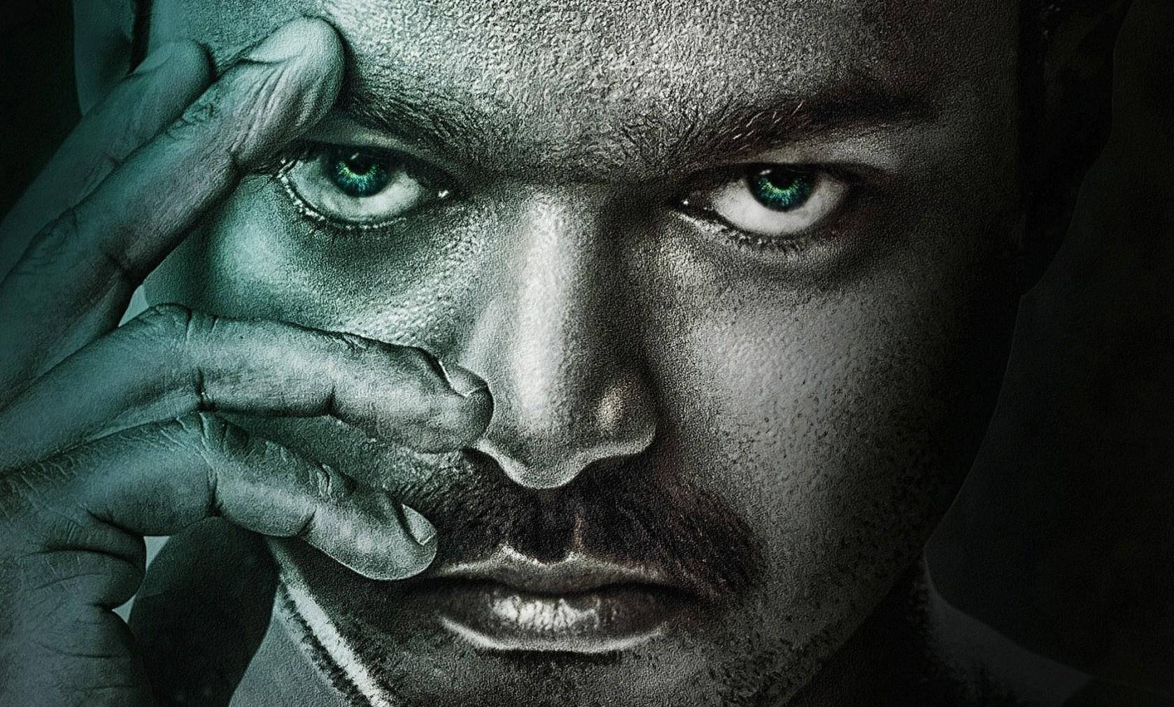 Master Vijay Fierce Gaze Wallpaper