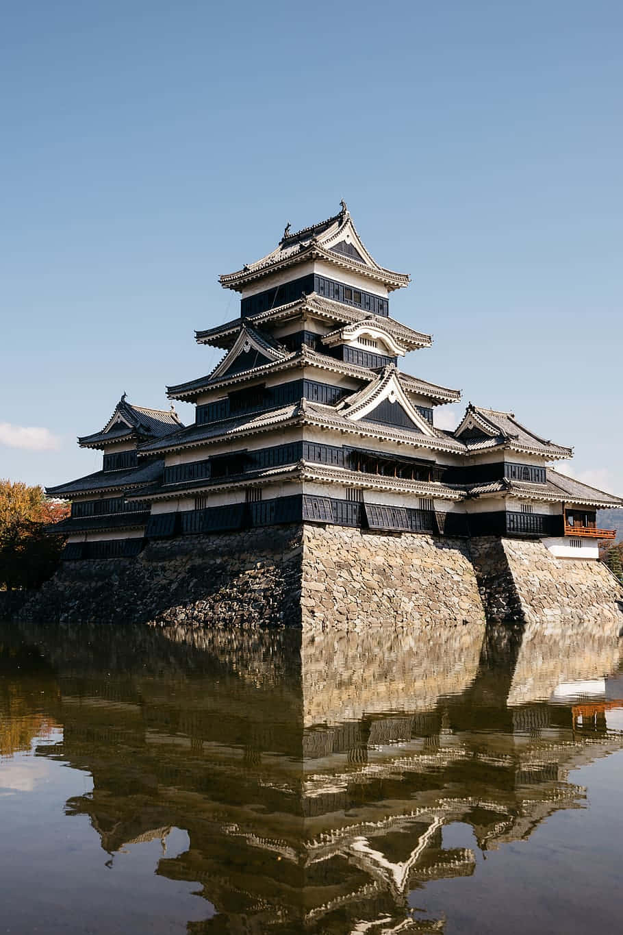 Matsumoto Castle Reflection Japan Wallpaper