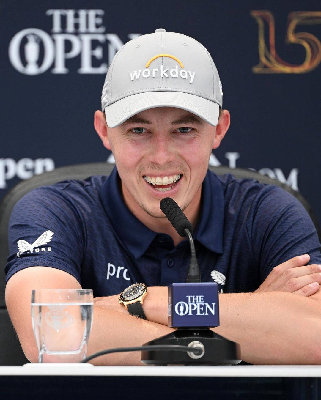 Matt Fitzpatrick British Open Interview Wallpaper