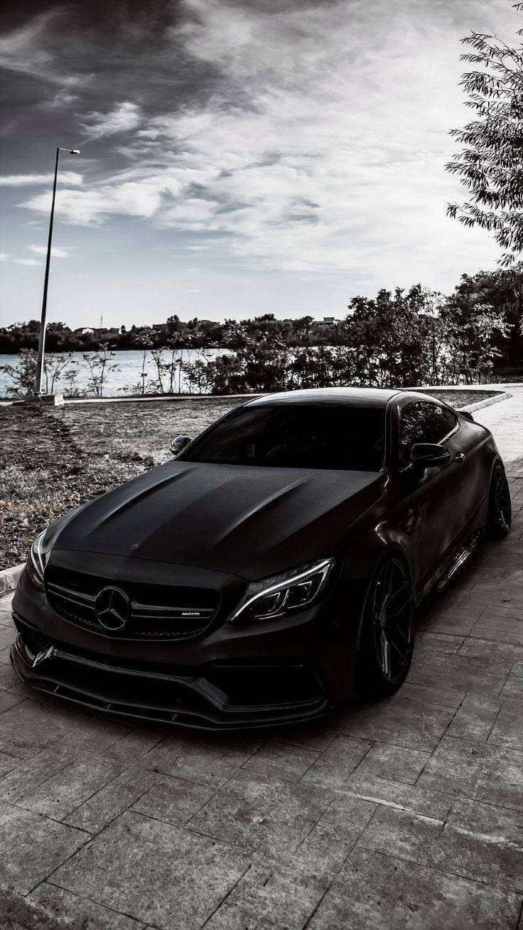 Matte Black Mercedes-benz Amg Wallpaper