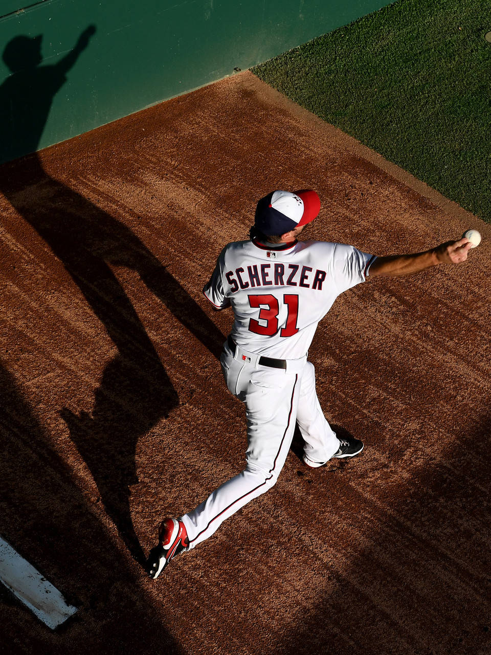 Max Scherzer At A Baseball Field Wallpaper