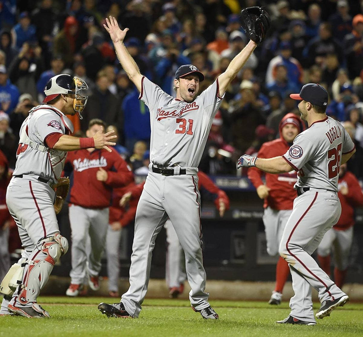 Max Scherzer Game Celebration Wallpaper