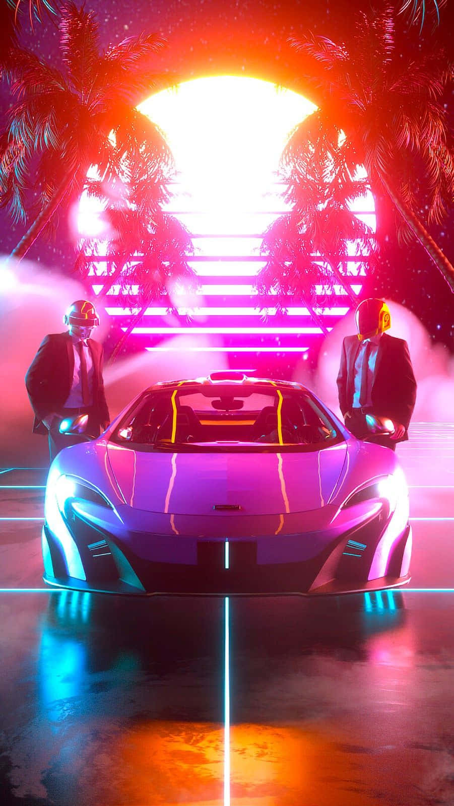 Mclaren P1 Aesthetic Car Daft Punk Wallpaper