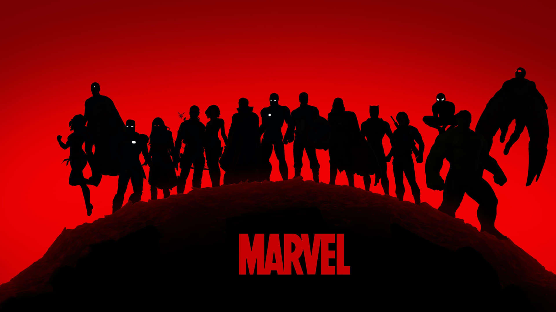 Mcu Silhouette Wallpaper