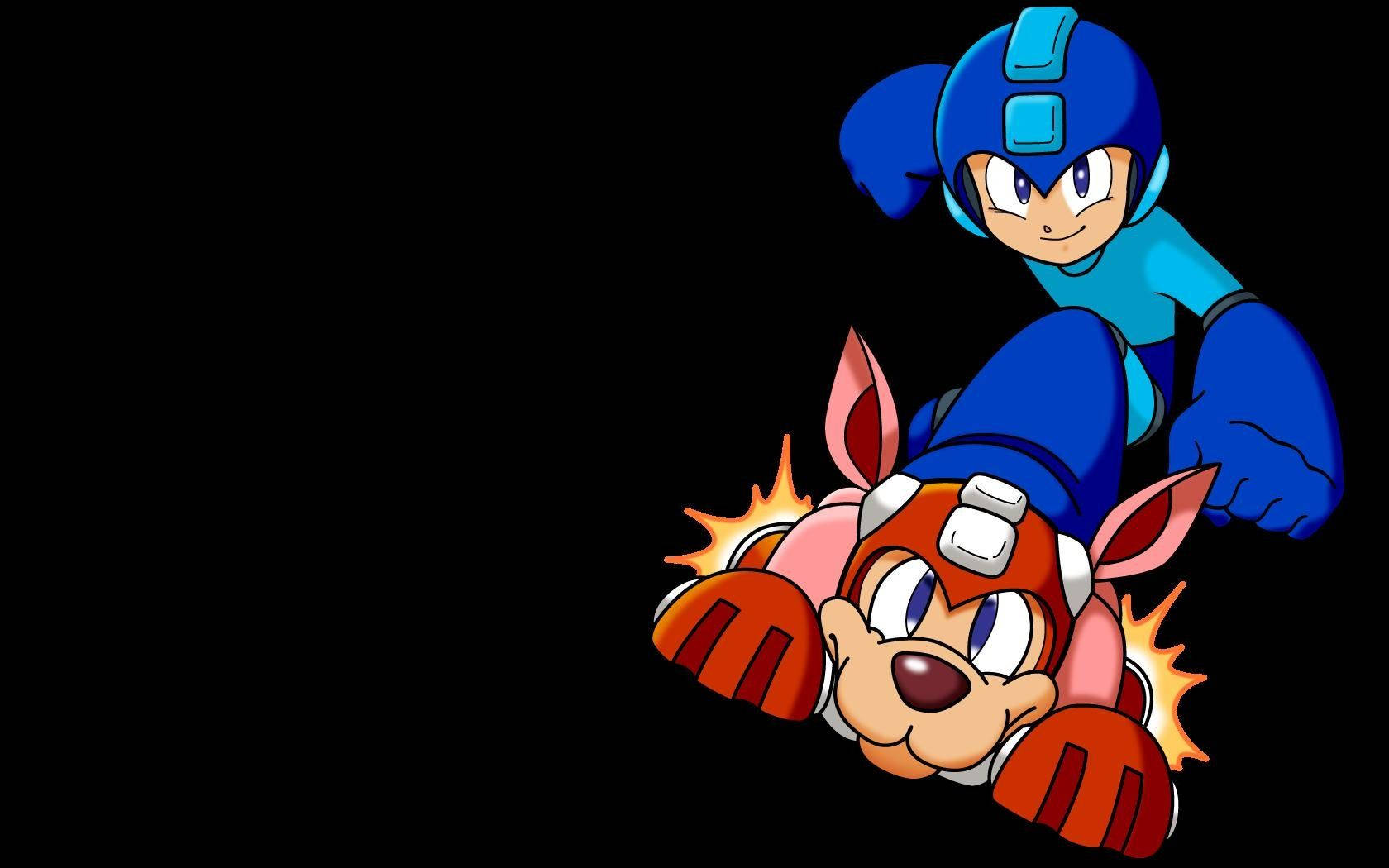 Mega Man And Rush Wallpaper