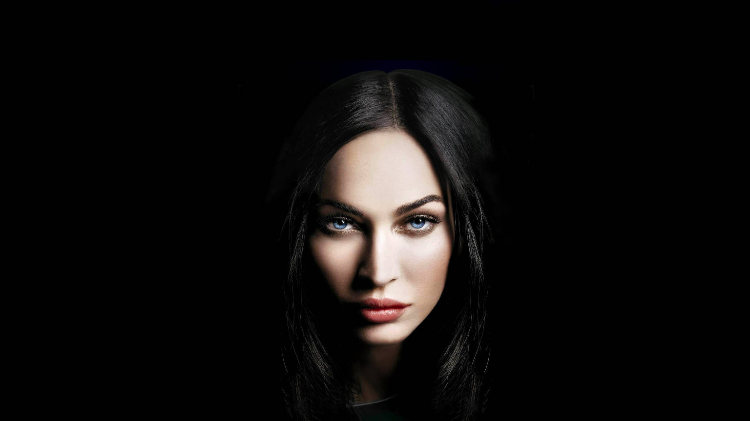 Megan Fox On Black Tablet Wallpaper