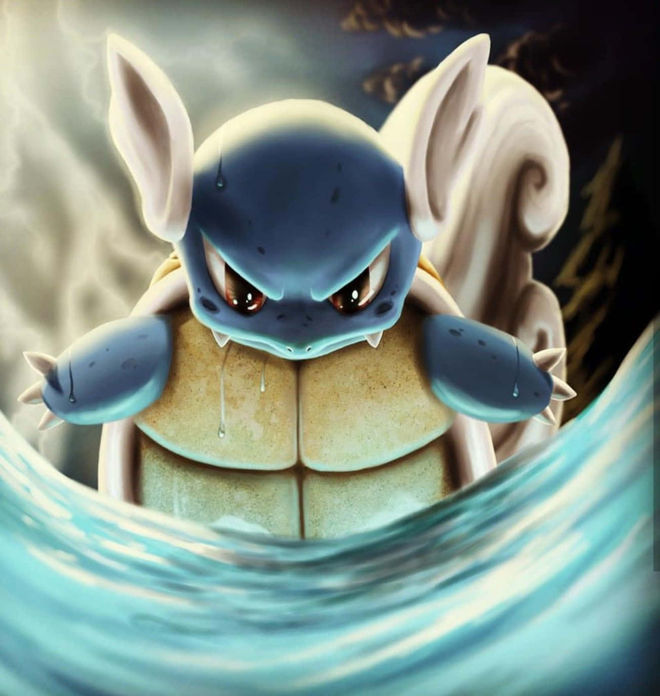 Menacing Wartortle Wallpaper