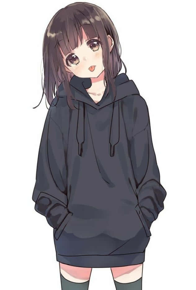 Menhera Chan Looking Cute And Expressive Wallpaper