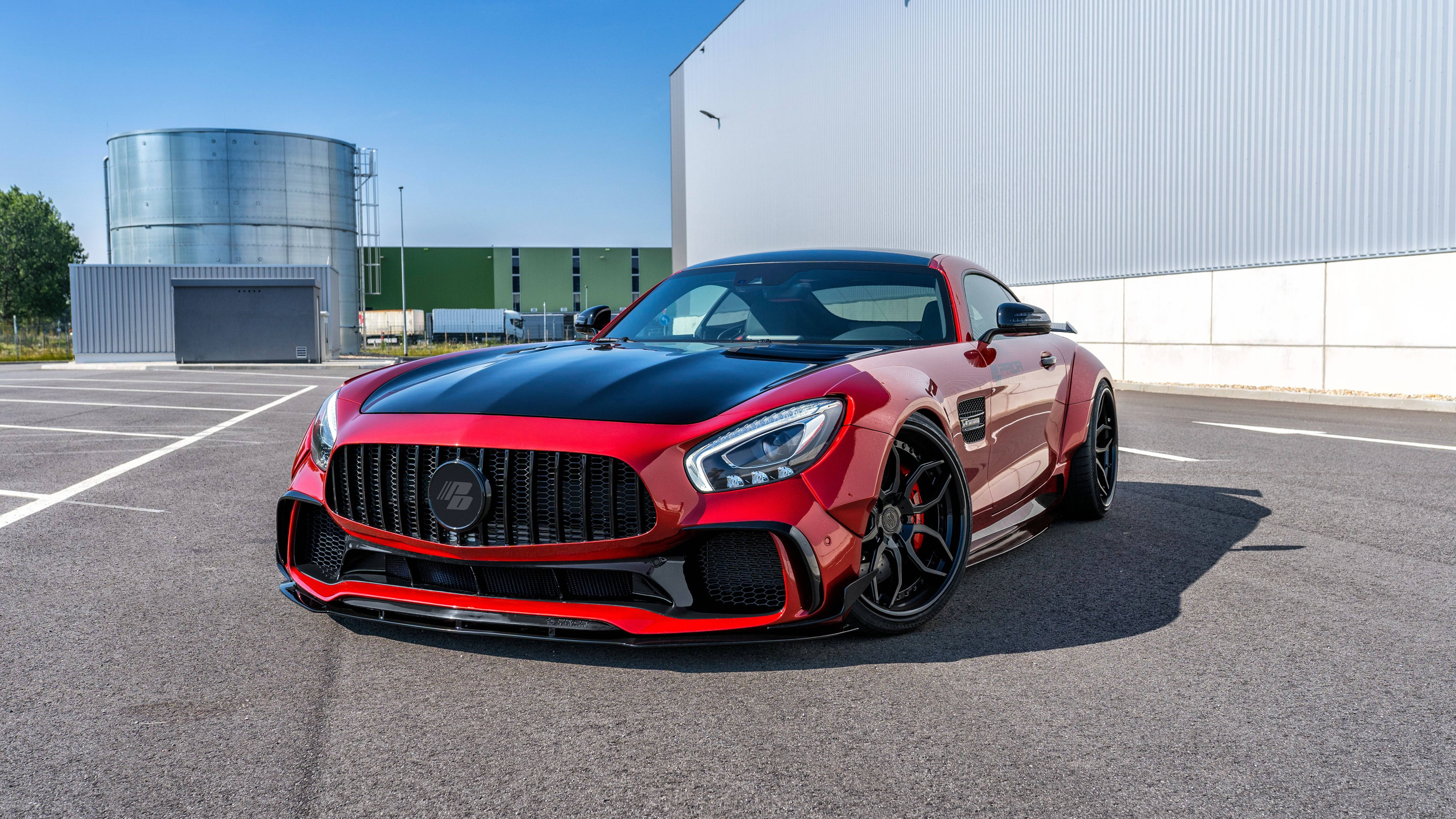 Mercedes Amg 4k Black And Red Car Wallpaper