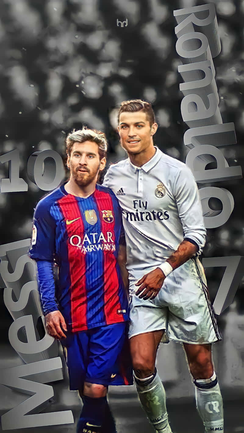 Messi_and_ Ronaldo_4 K_ Football_ Legends Wallpaper