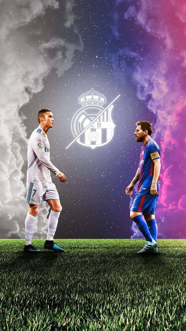 Messi_vs_ Ronaldo_ Epic_ Rivalry_4 K Wallpaper