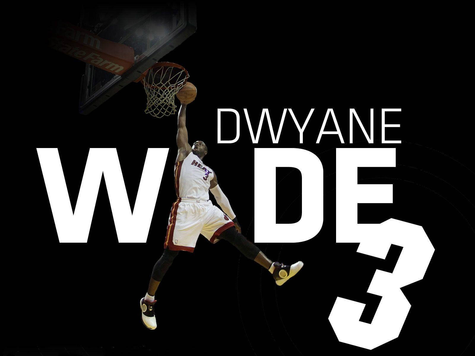 Miami Heat Dwyane Wade Iconic Dunk Hd Wallpaper