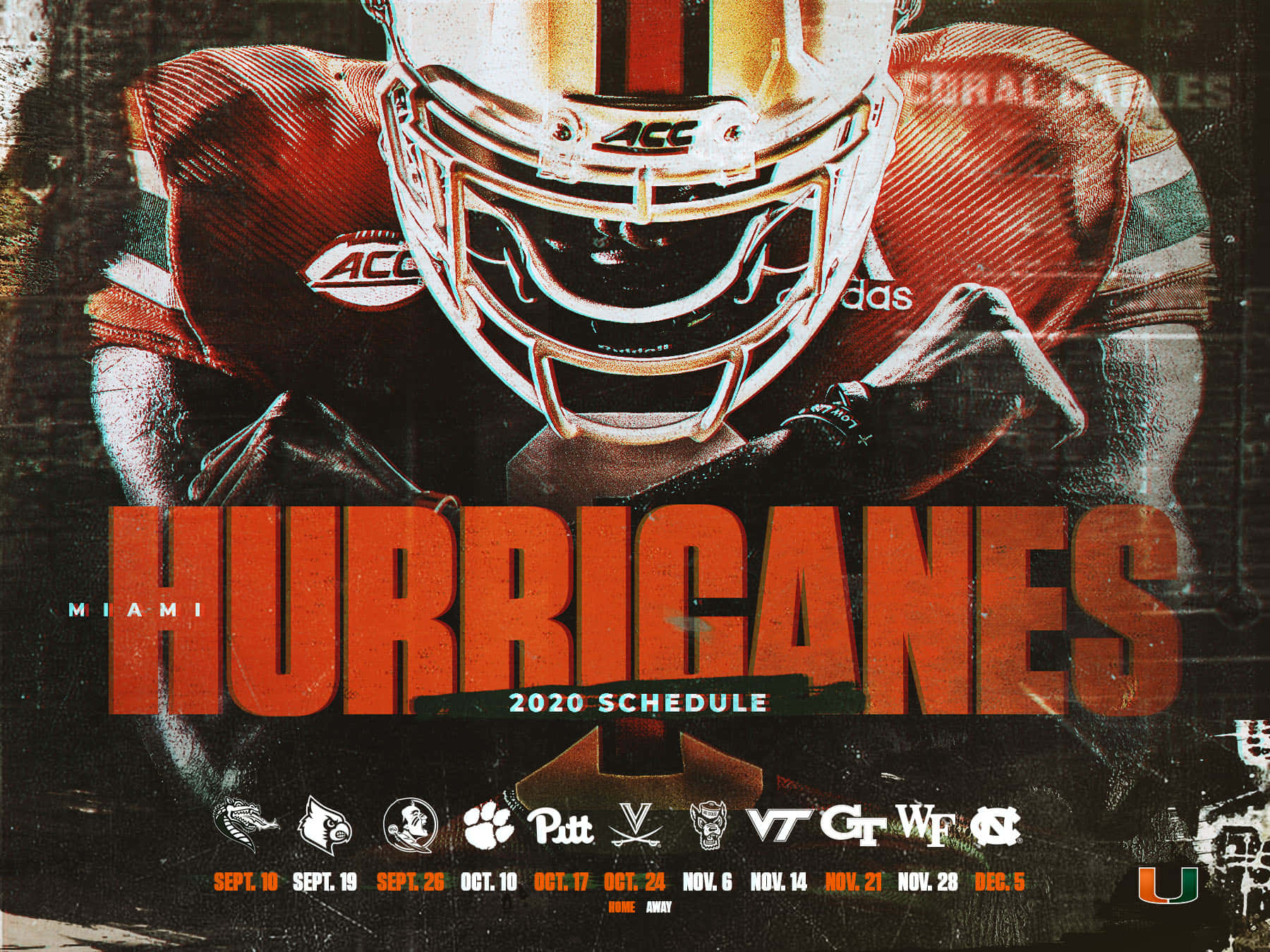 Miami Hurricanes 2020 Schedule Wallpaper