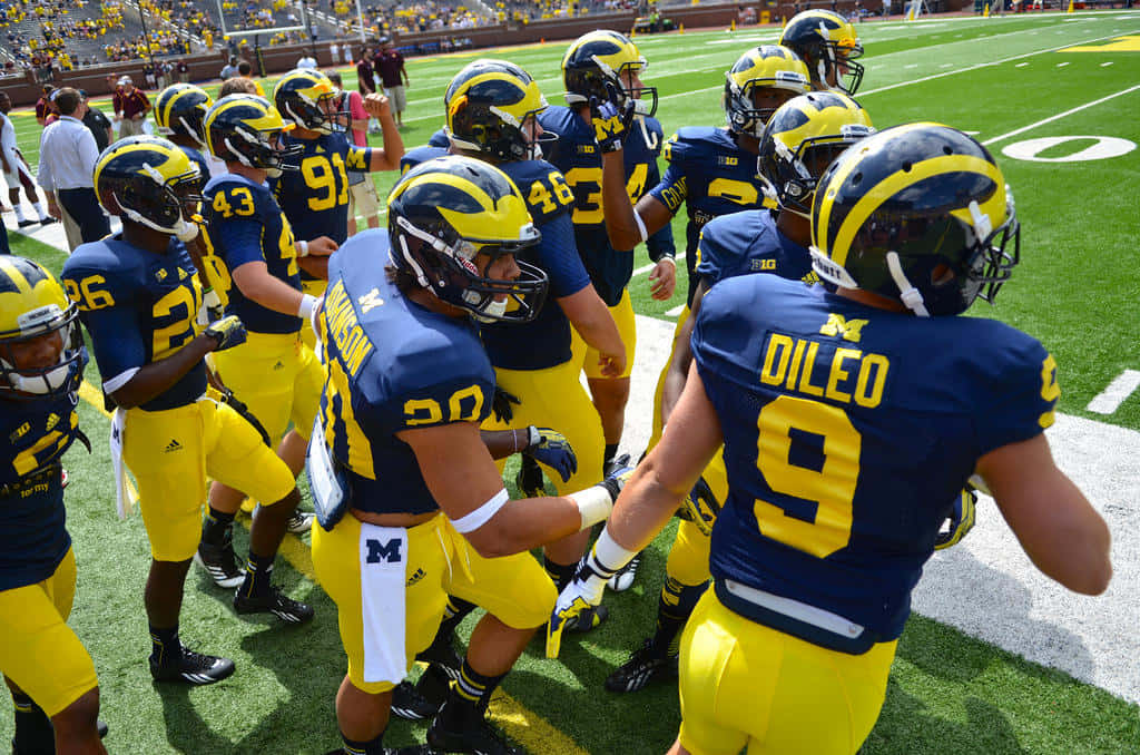 Michigan Wolverines Are Ready To Take On The Field Wallpaper