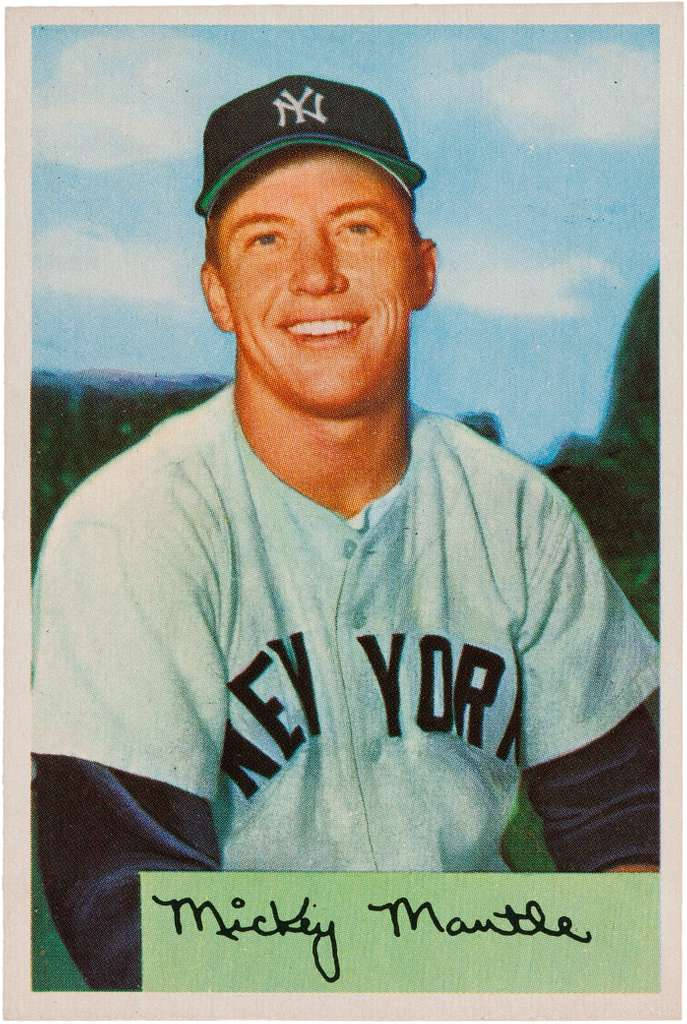 Mickey Mantle Baseball Card Wallpaper