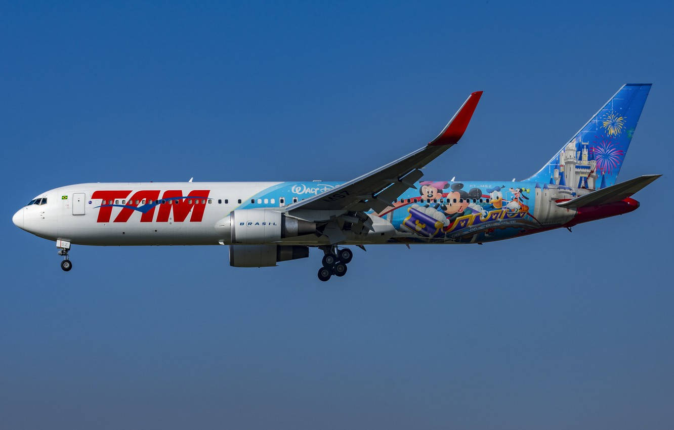 Mickey Mouse Latam Airplane Wallpaper