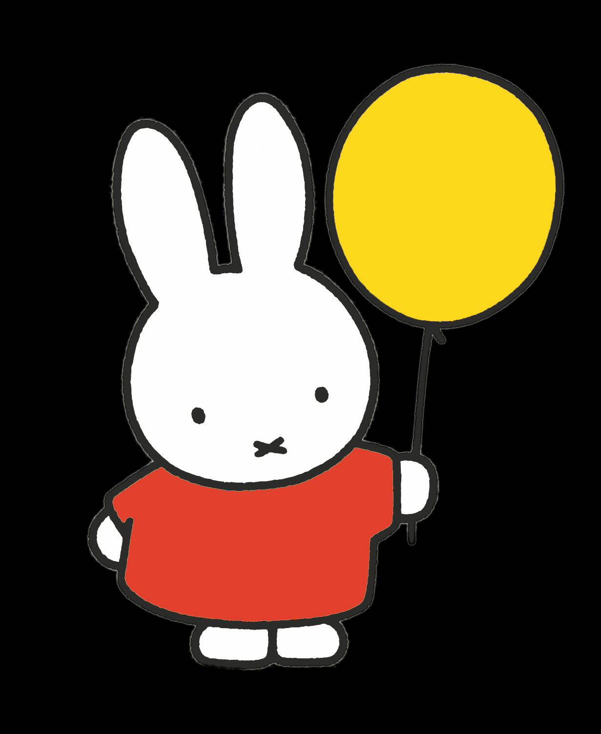 Miffy And Yellow Balloon Wallpaper