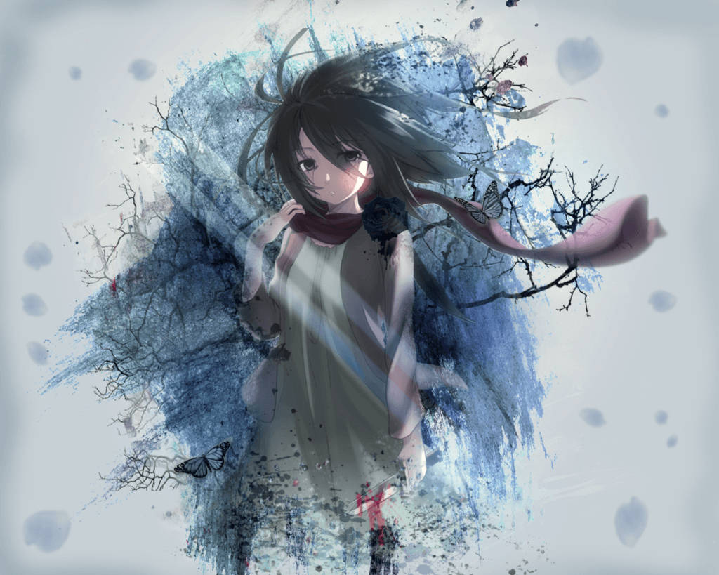 Mikasa Ackerman As A Child Wallpaper