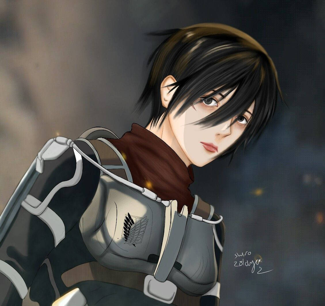 Mikasa Season 4 Artwork Wallpaper