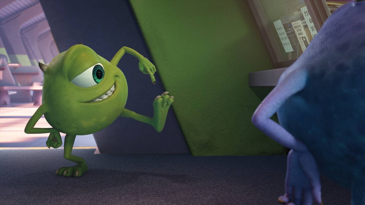 Mike Wazowski Feet Scene Wallpaper