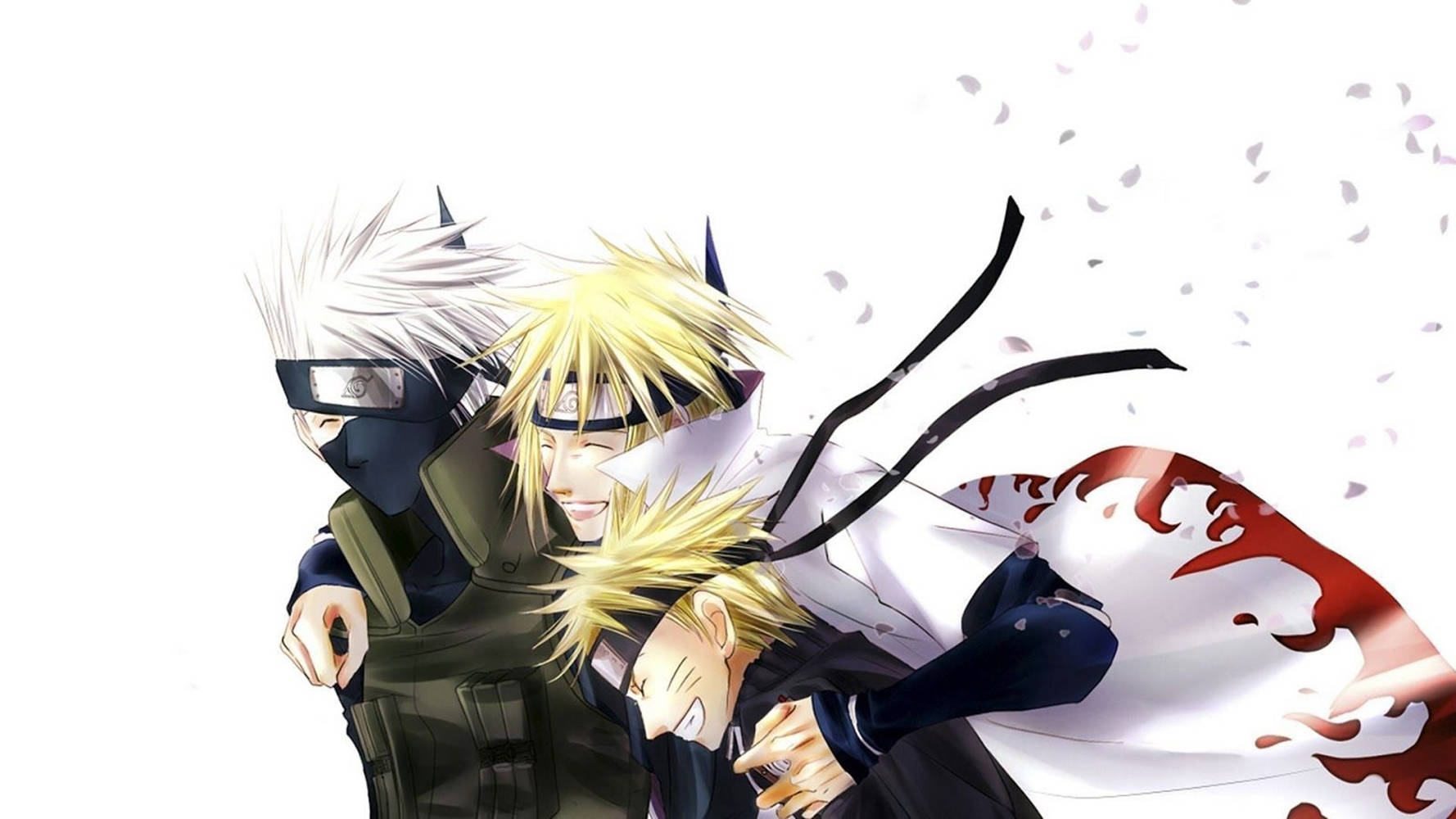 Minato Kakashi And Naruto Laptop Wallpaper