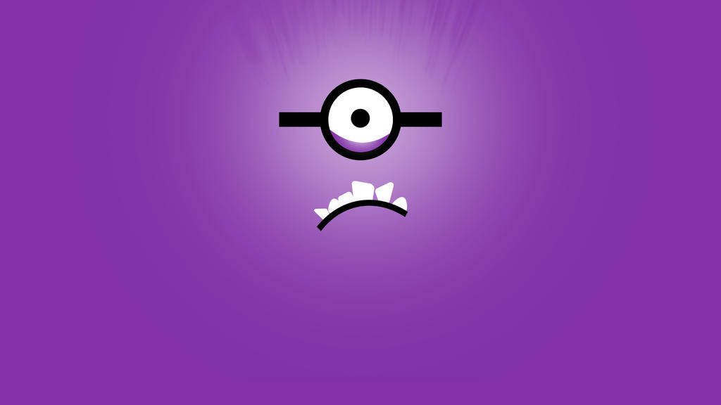 Minimal Evil Minion Face Wallpaper