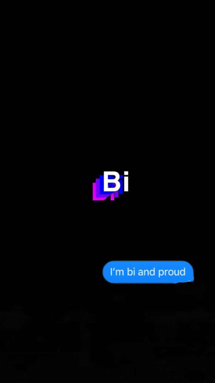 Minimal Proud Bi Art Wallpaper