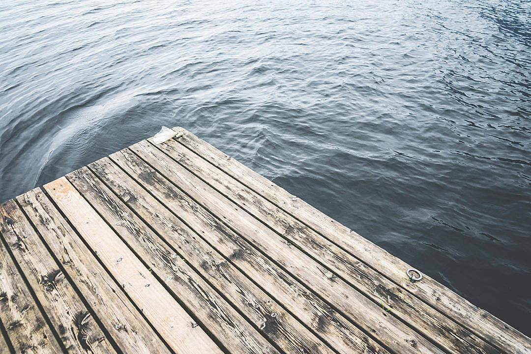 Minimalist Aesthetic Desktop Wooden Pier Wallpaper