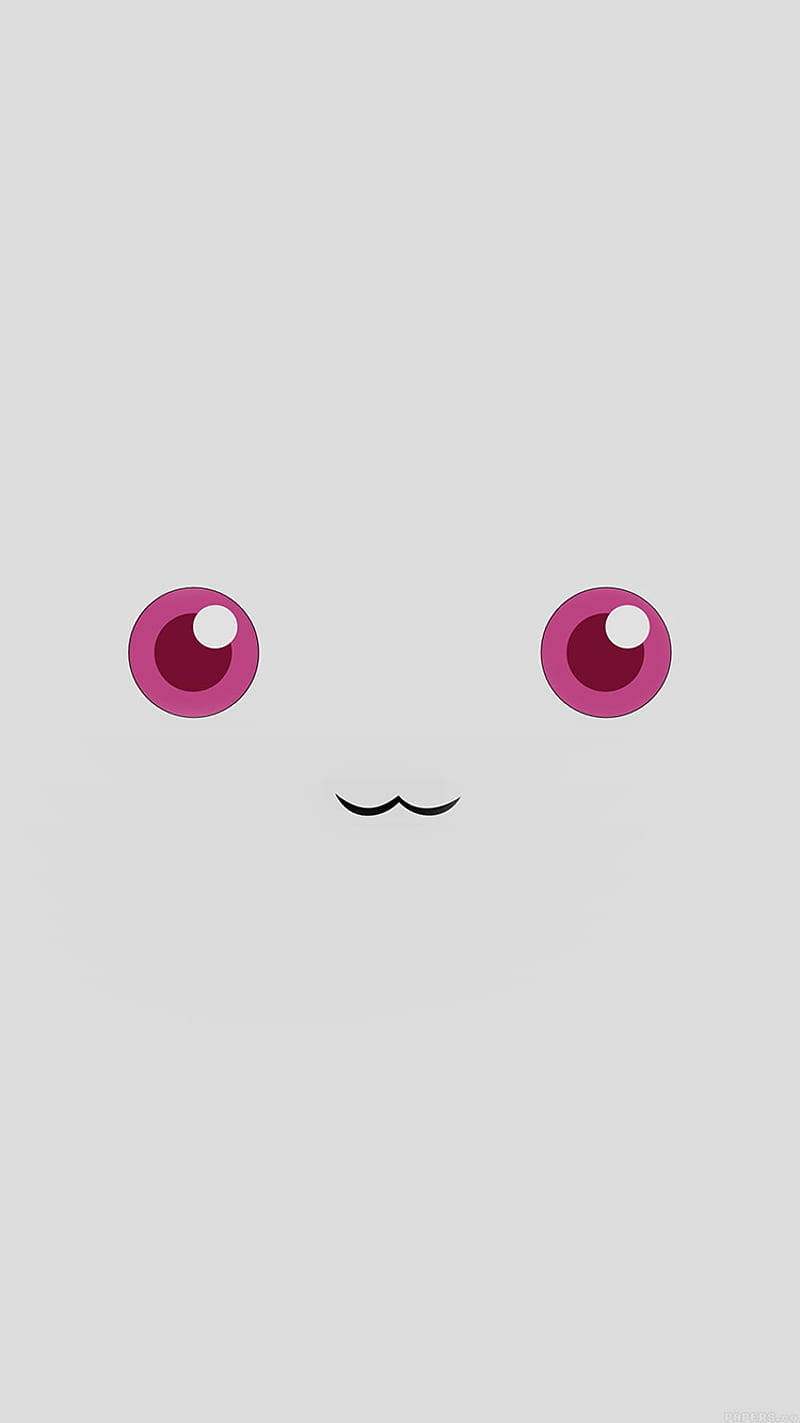 Minimalist Anime Phone Kyubey Wallpaper