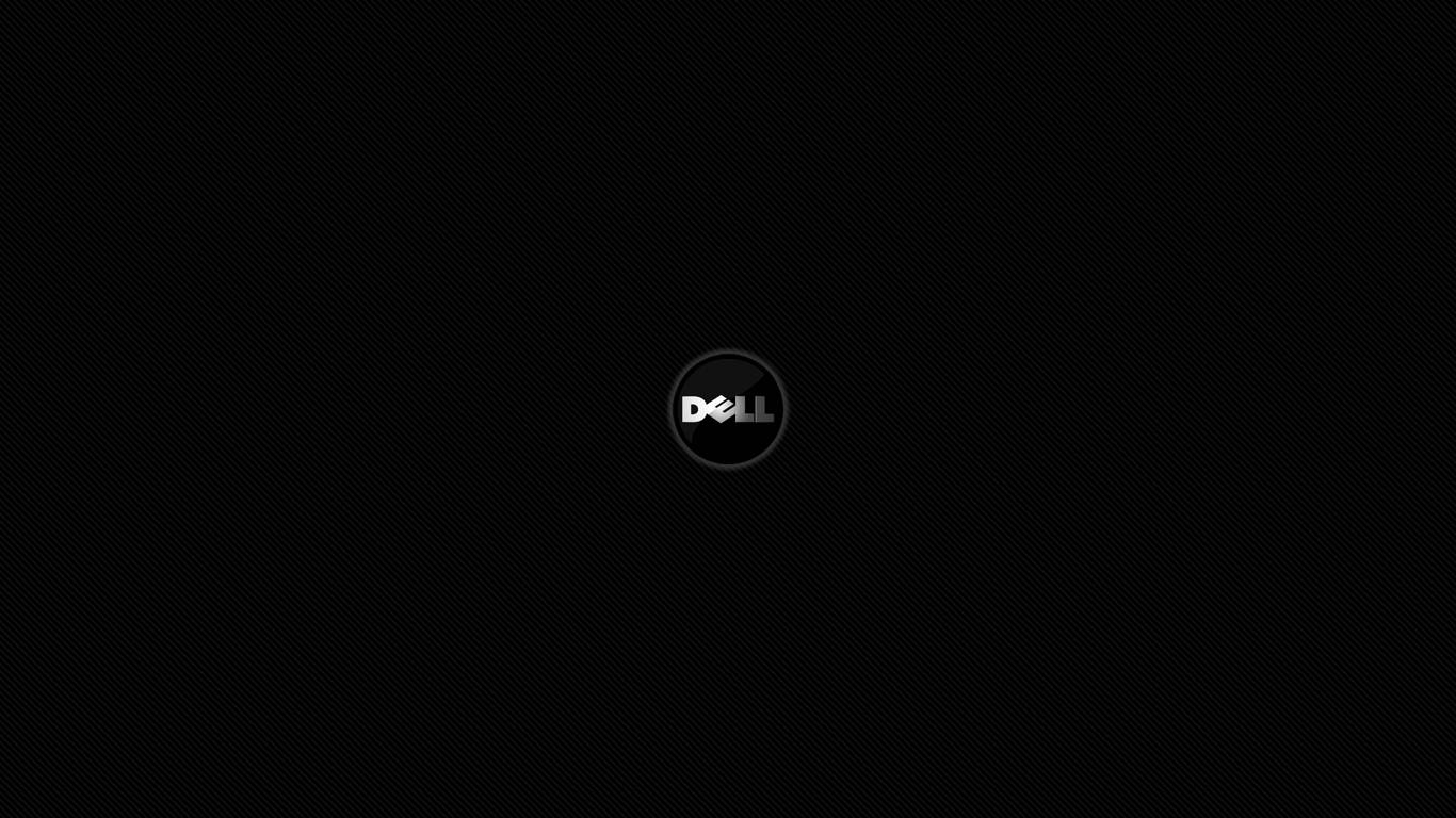 Minimalist Black Dell Computer Wallpaper