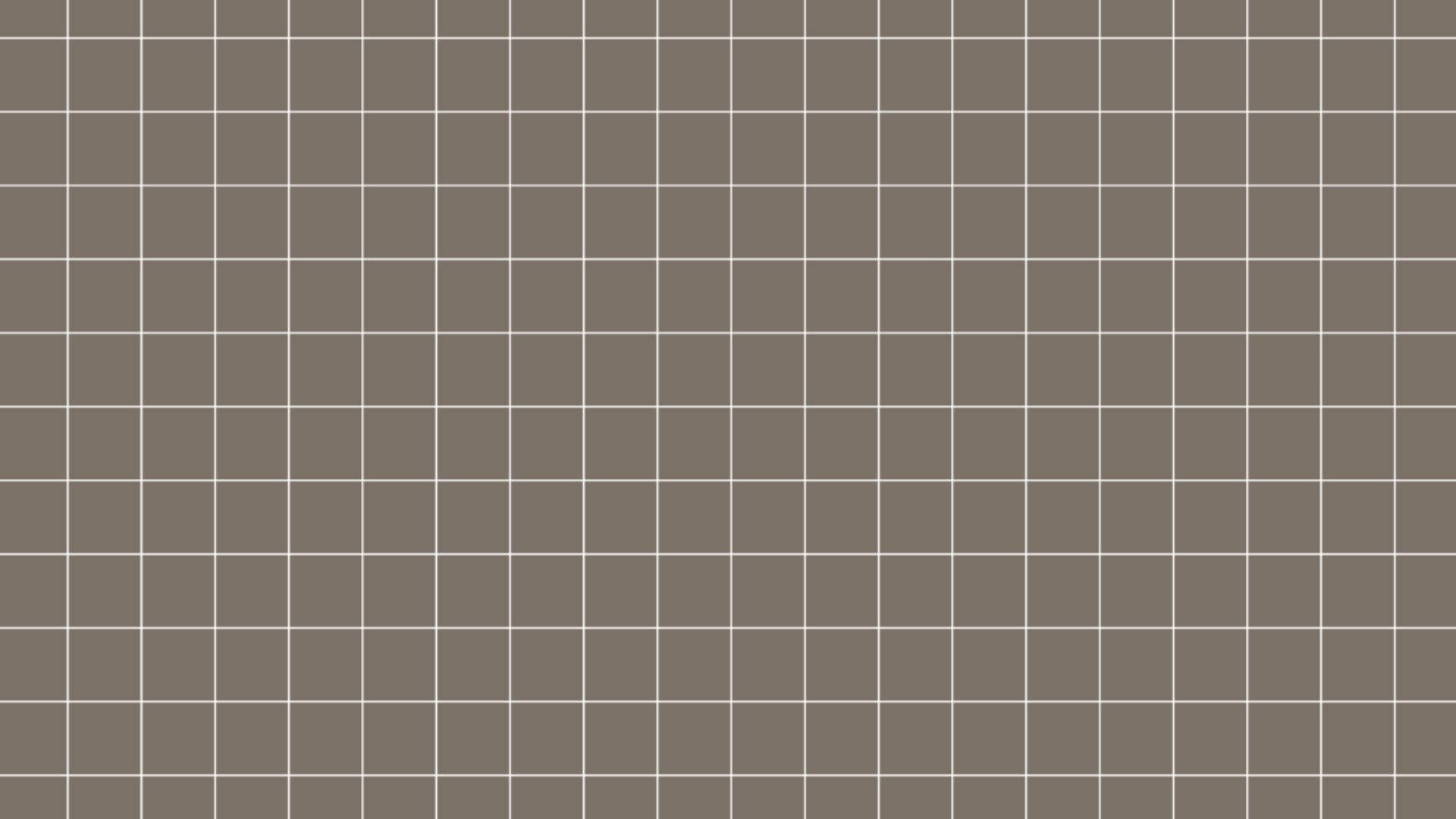 Minimalist Brown Grid Pinterest Aesthetic Wallpaper