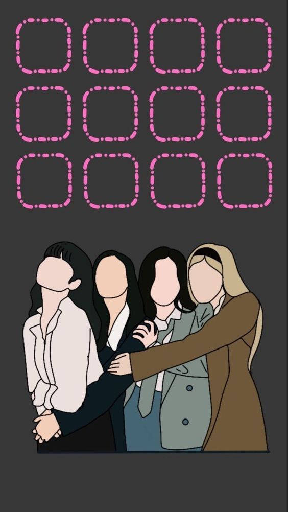 Minimalist Faceless Portrait Blackpink Aesthetic Wallpaper