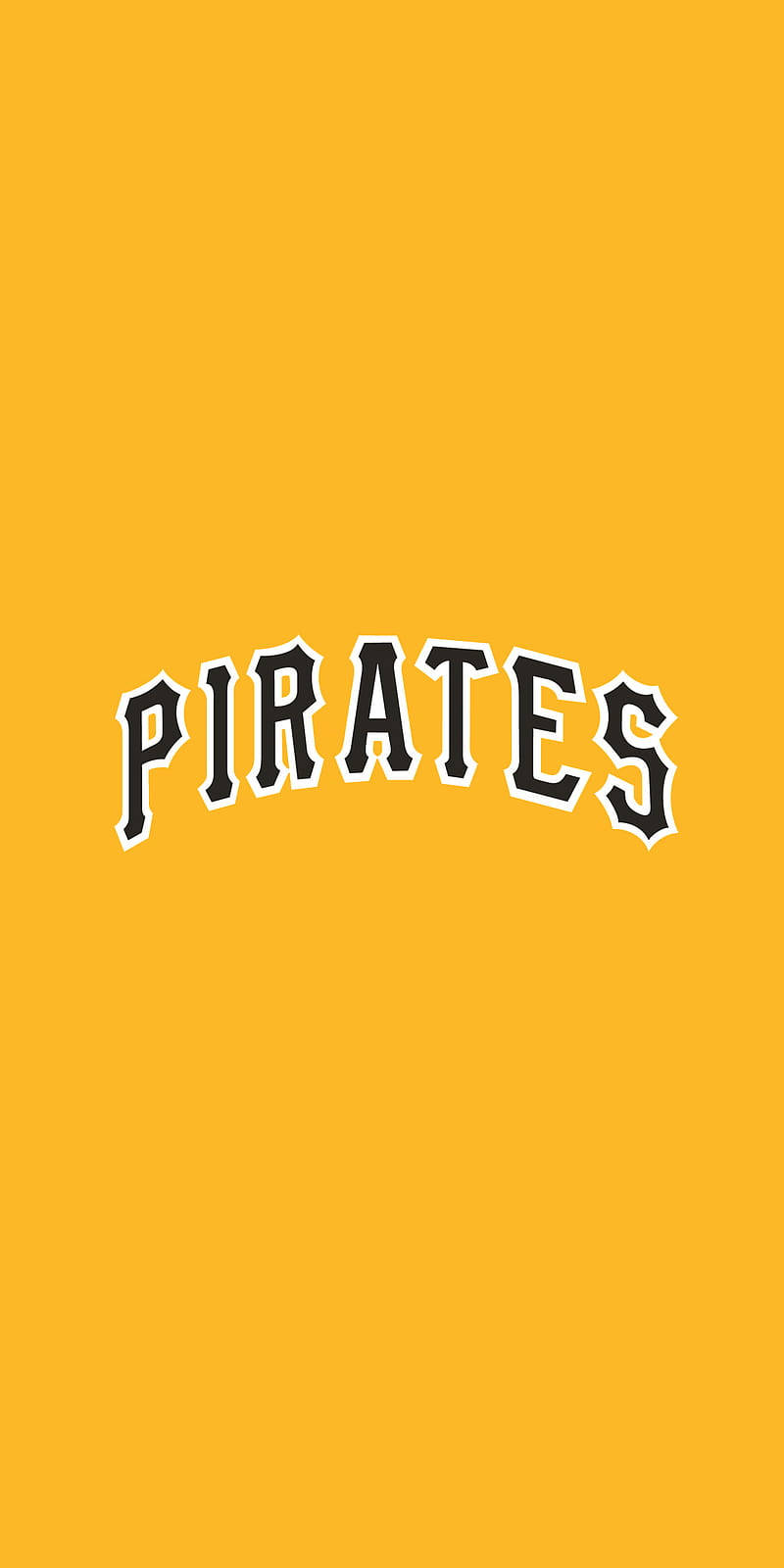 Minimalist Pittsburgh Pirates Word Art Wallpaper