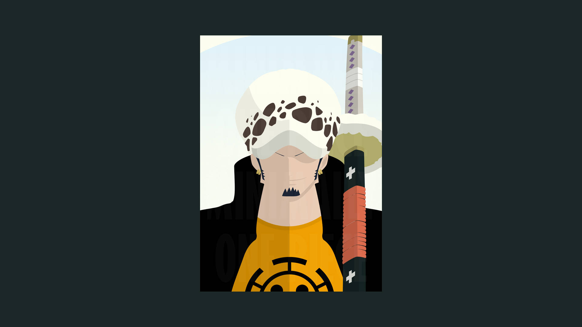 Minimalist Pre Time Skip Trafalgar Law One Piece Wallpaper