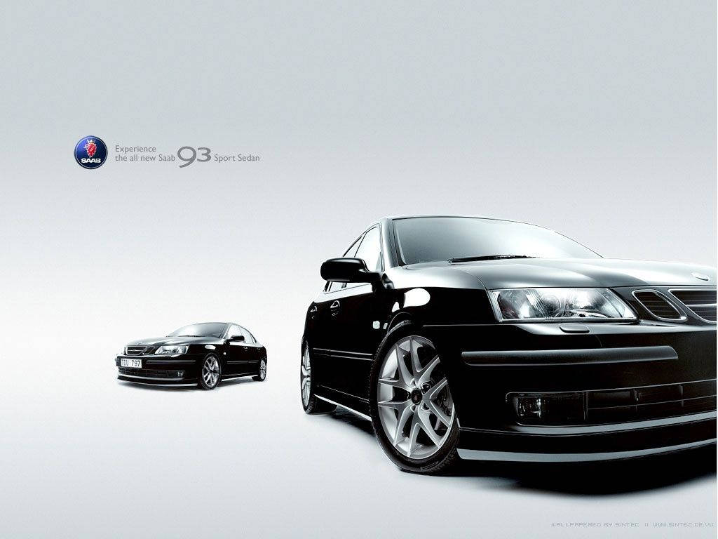 Minimalist Saab Cars Poster Wallpaper