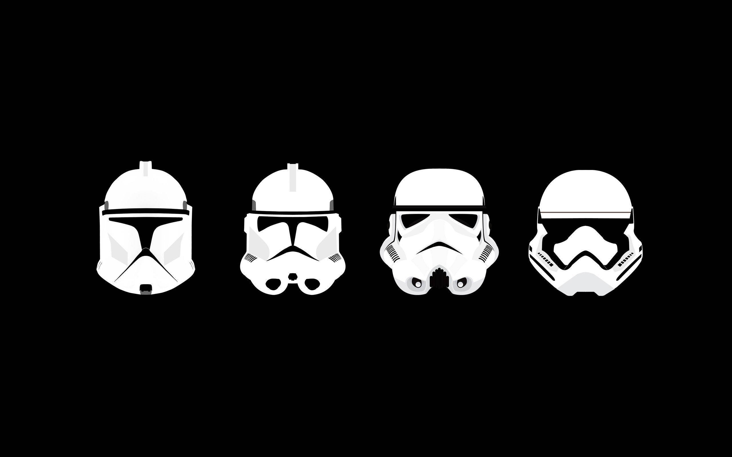 Minimalist Star Wars Mask Wallpaper