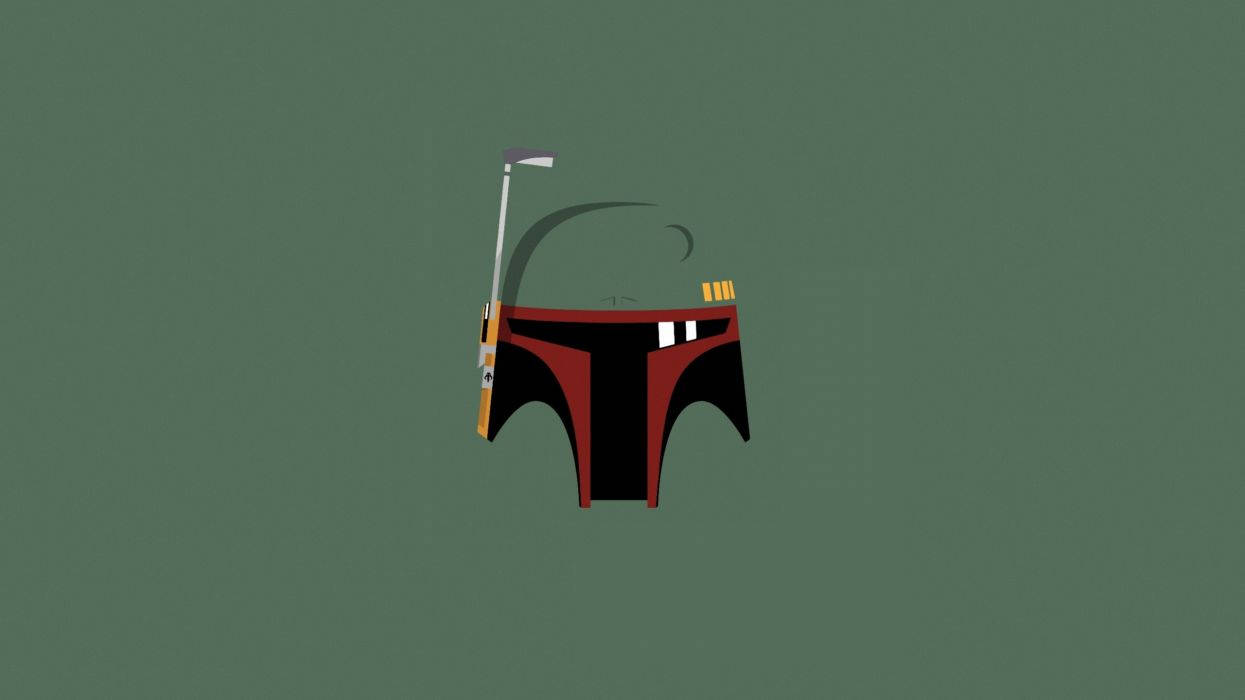 Minimalist Star Wars Red Mask Wallpaper