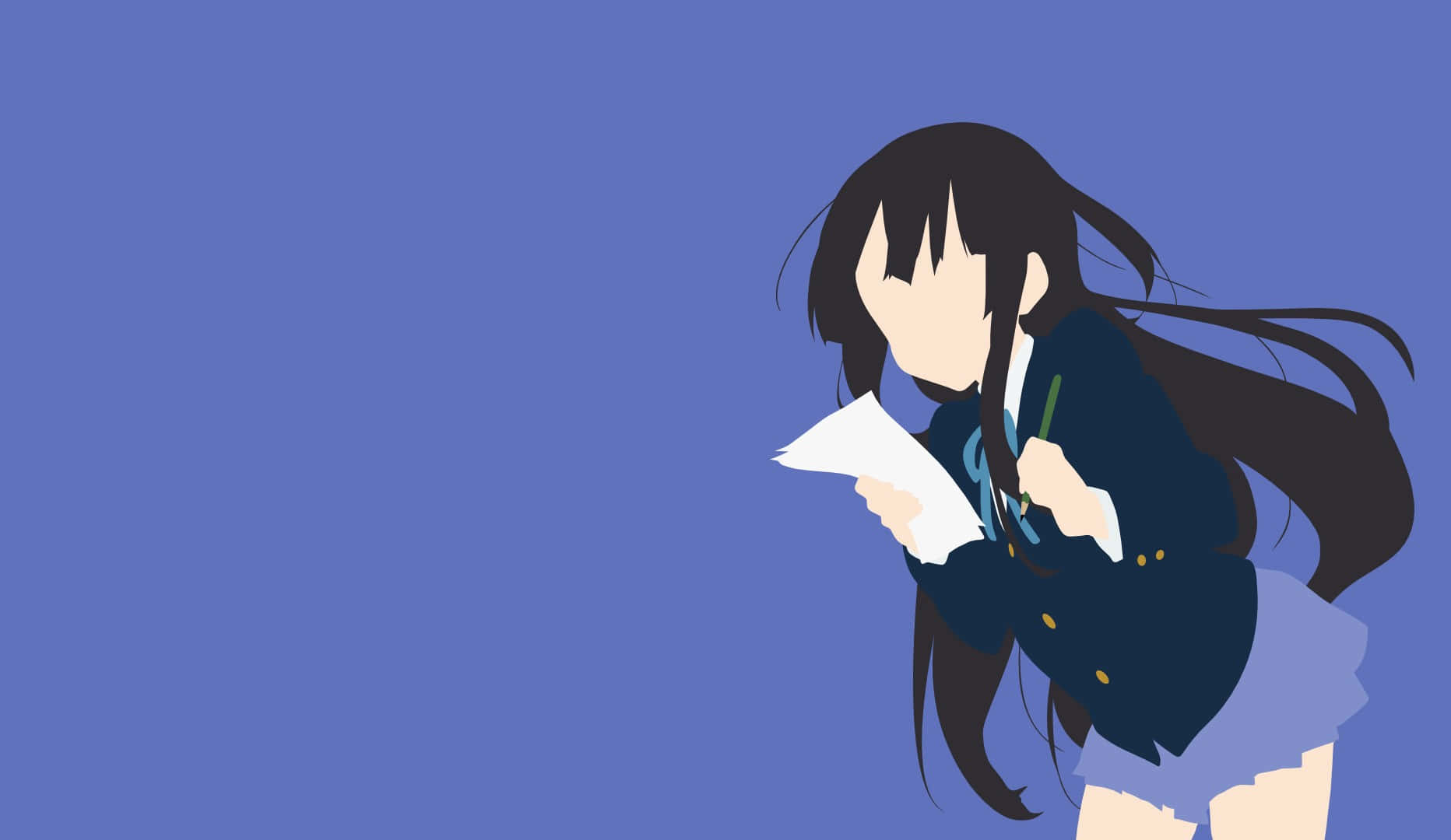 Mio Akiyama, The Famed Bassist From K-on! - Dynamic Anime Wallpaper Wallpaper