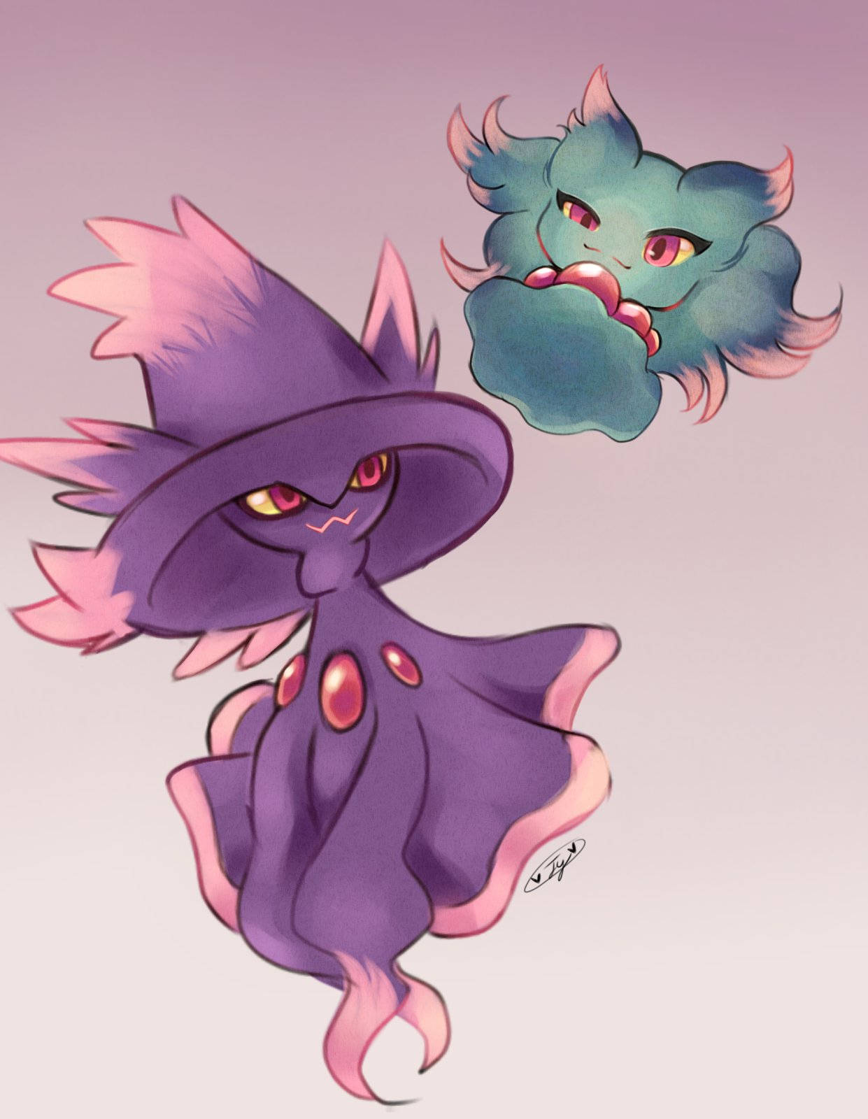 Misdreavus And Mismagius Wallpaper