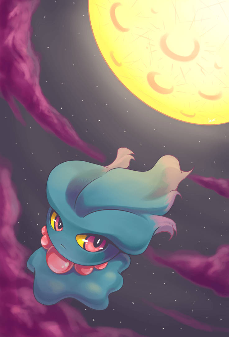 Misdreavus In The Moonlight Wallpaper