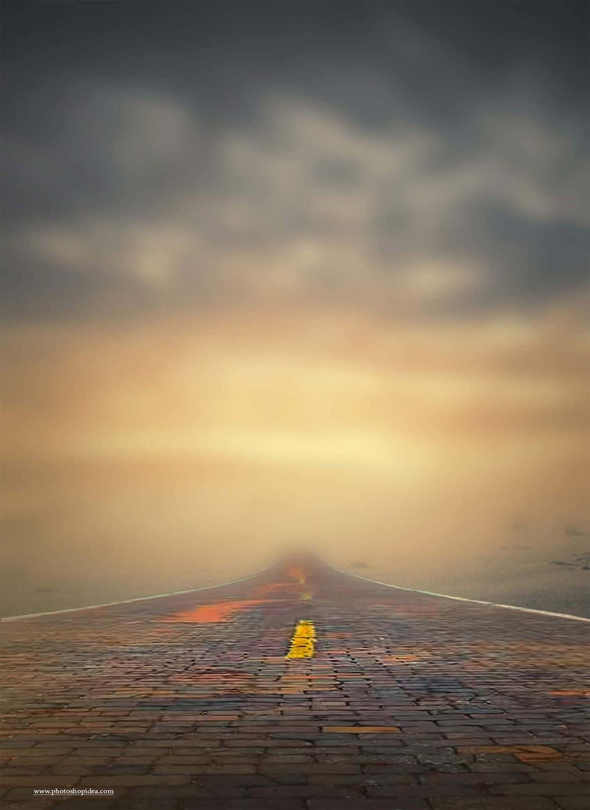 Misty Roadto Horizon.jpg Wallpaper