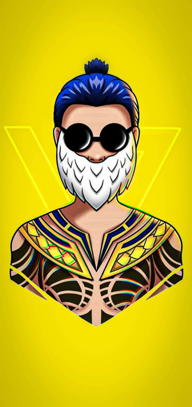 Mobile Gamer With Beard Wallpaper