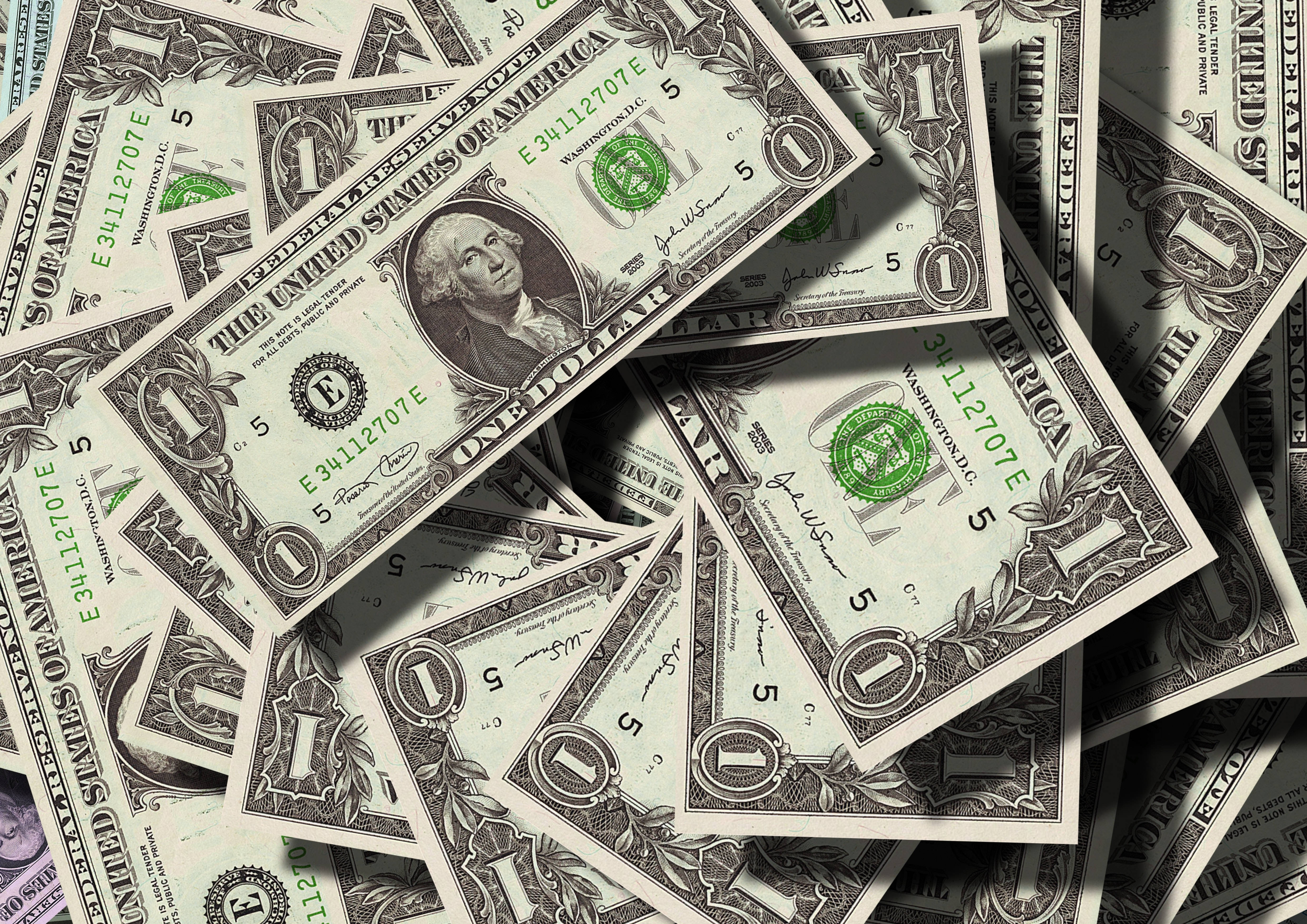 Money Background One Dollar Bills Wallpaper