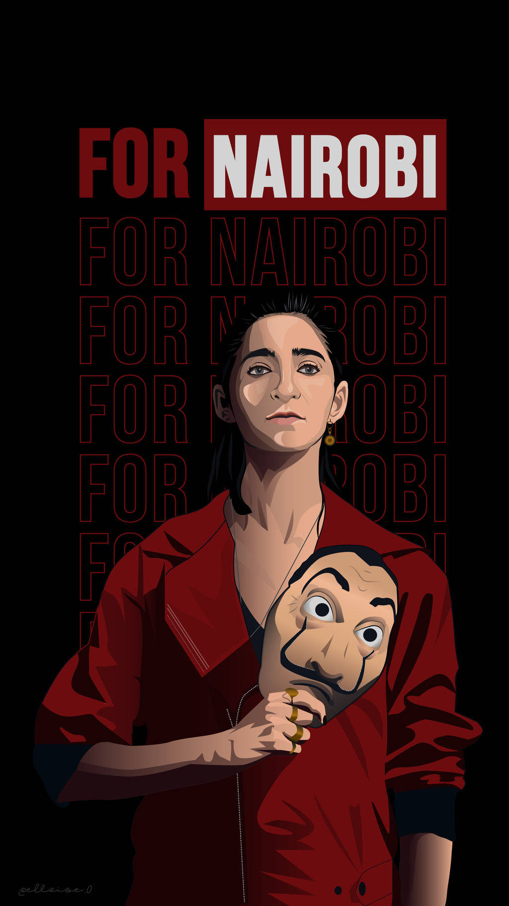 Money Heist For Nairobi Wallpaper