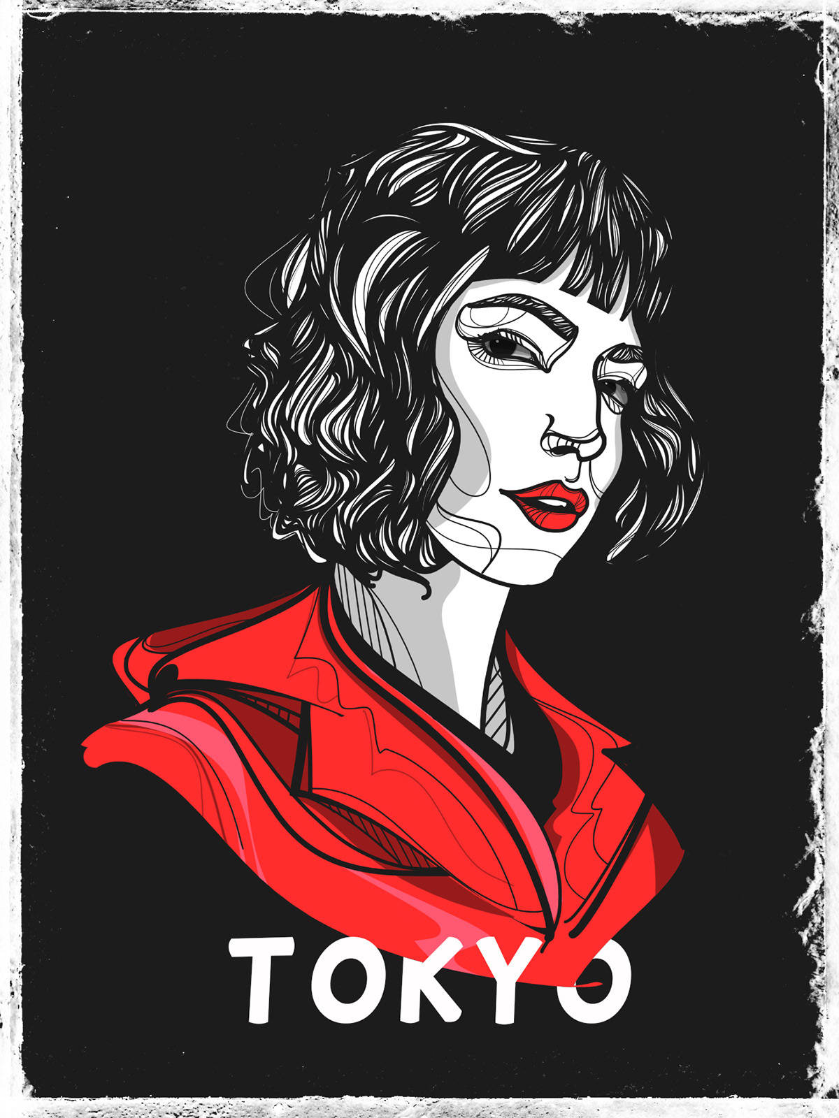 Money Heist Tokyo Art Wallpaper